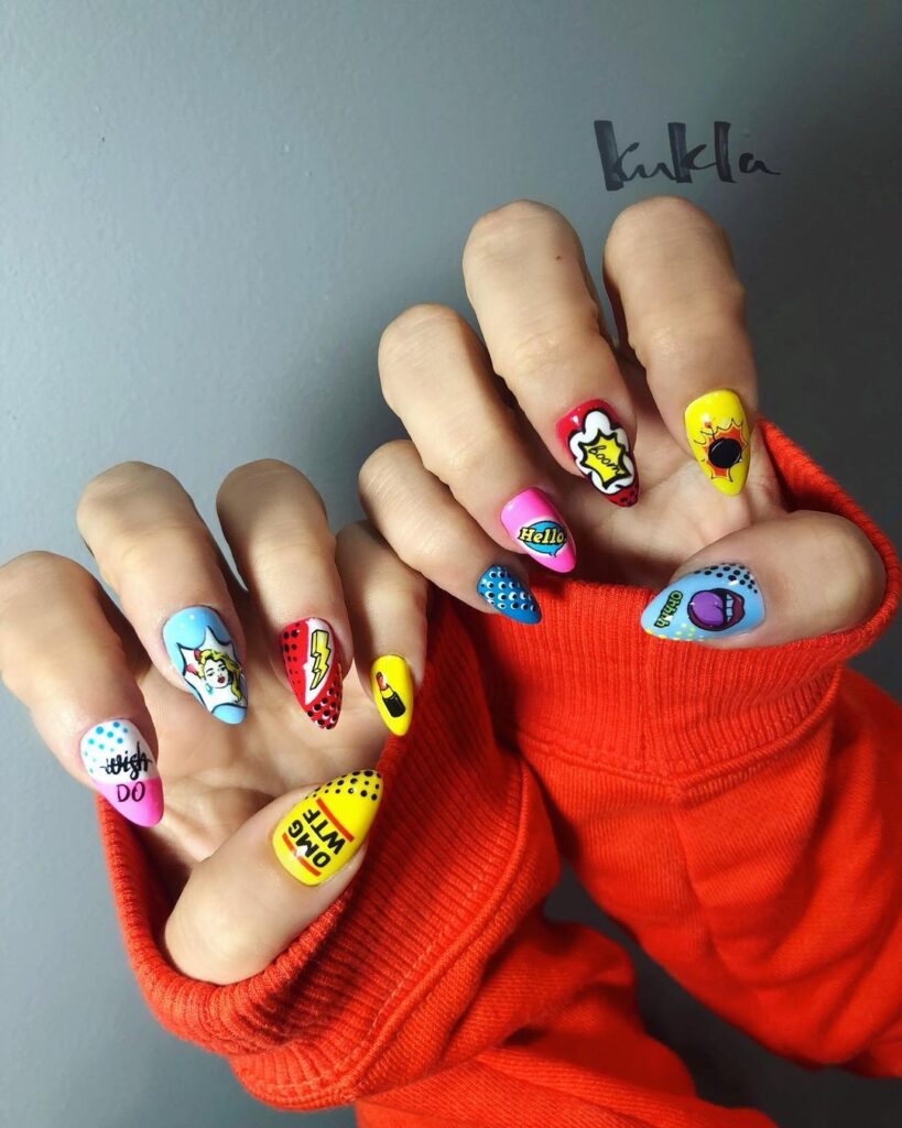 Ongles Pop Art