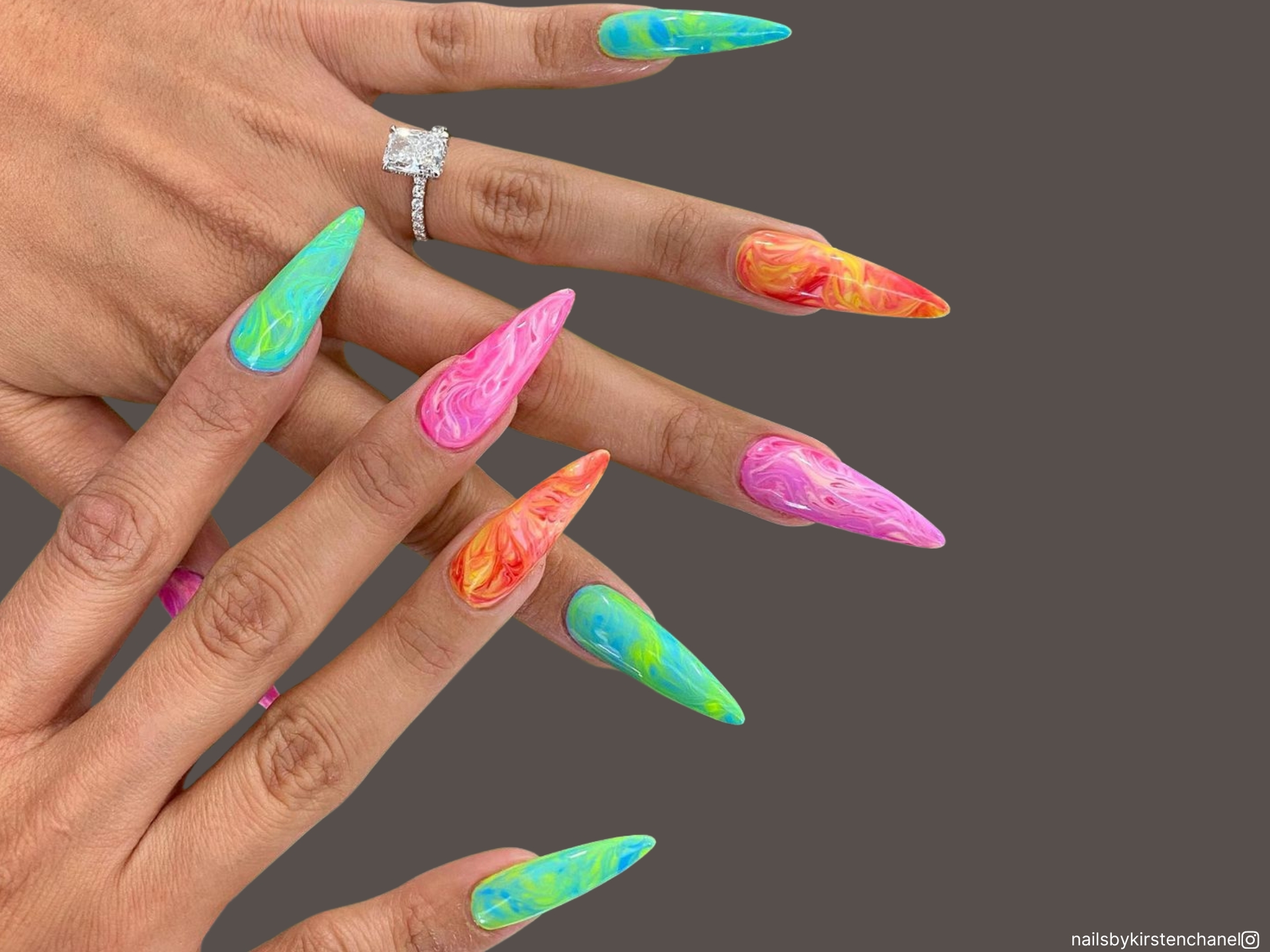 These 22 Trendy Colorful Nails Will Match Every Outfit