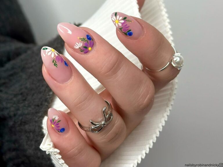 ongles floraux