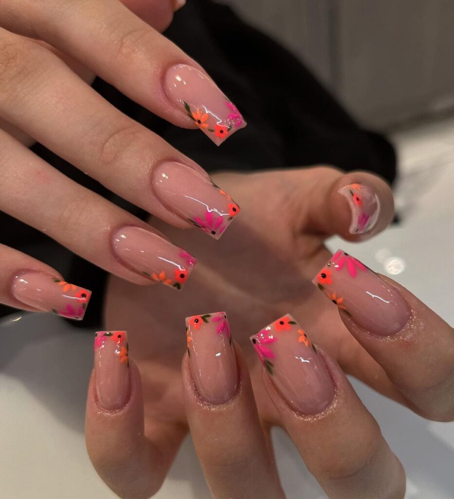 Vibrant Floral Tips