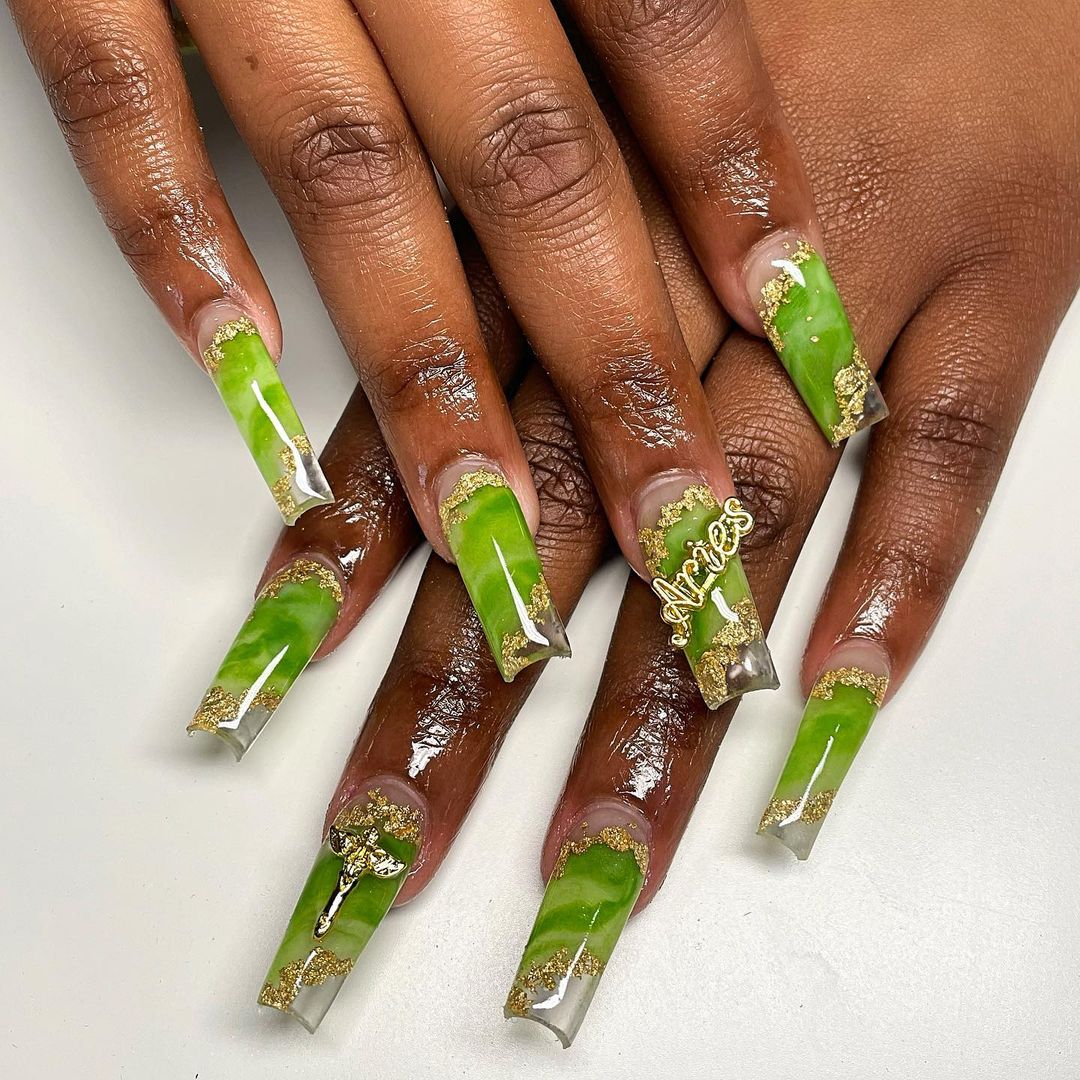 aries jade nails designs