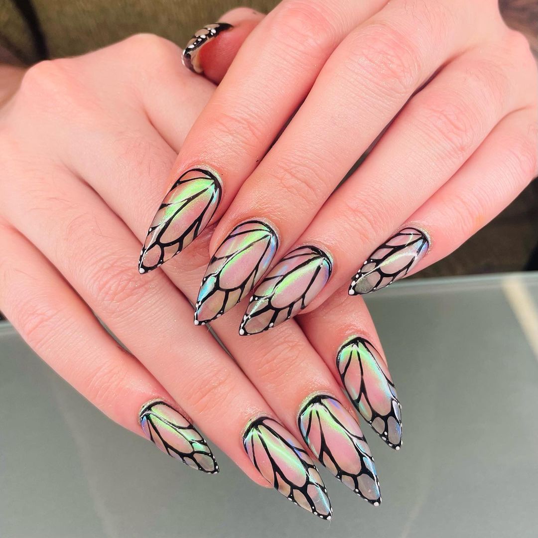 aurora butterfly wing nails