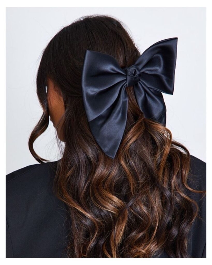 bow graduation hairstyle