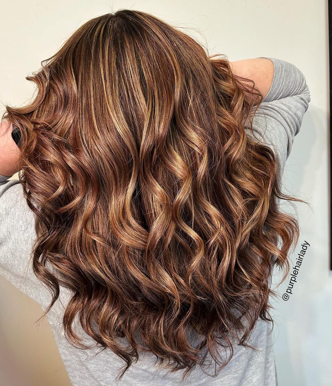 copper and blonde highlights