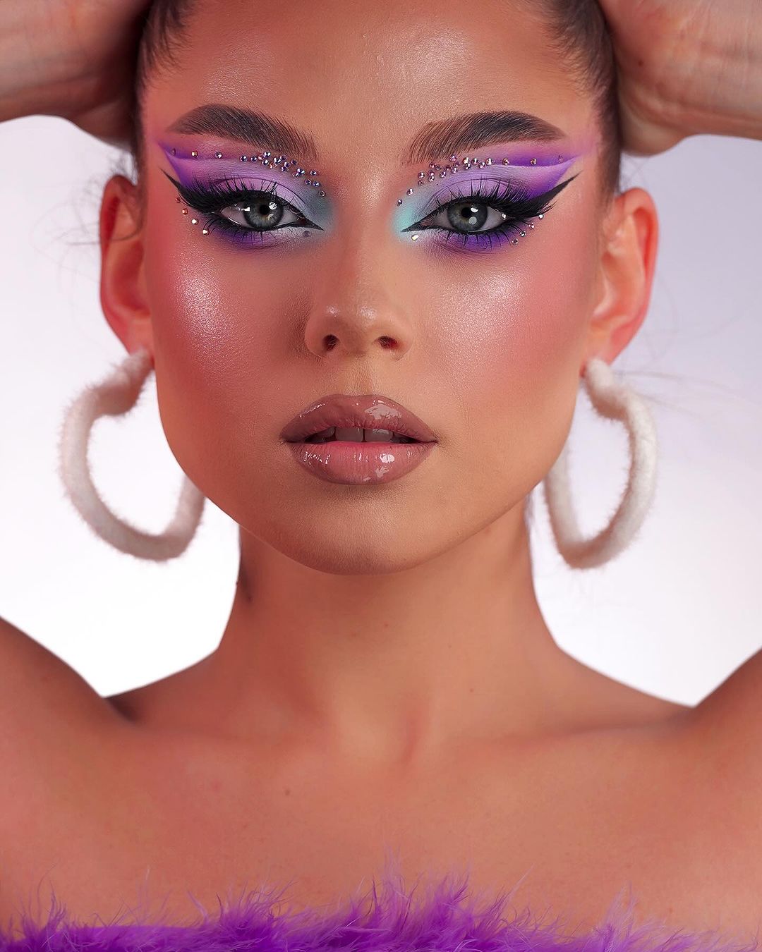 editorial gem eye makeup