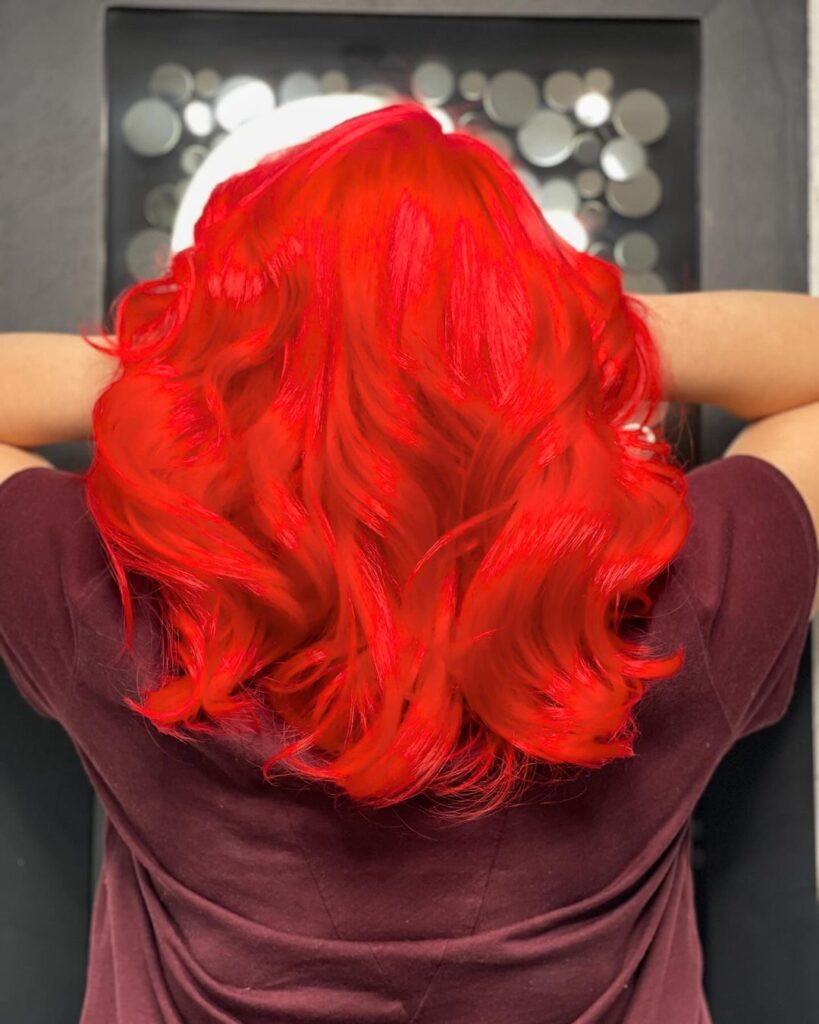 fiery spring red hair color