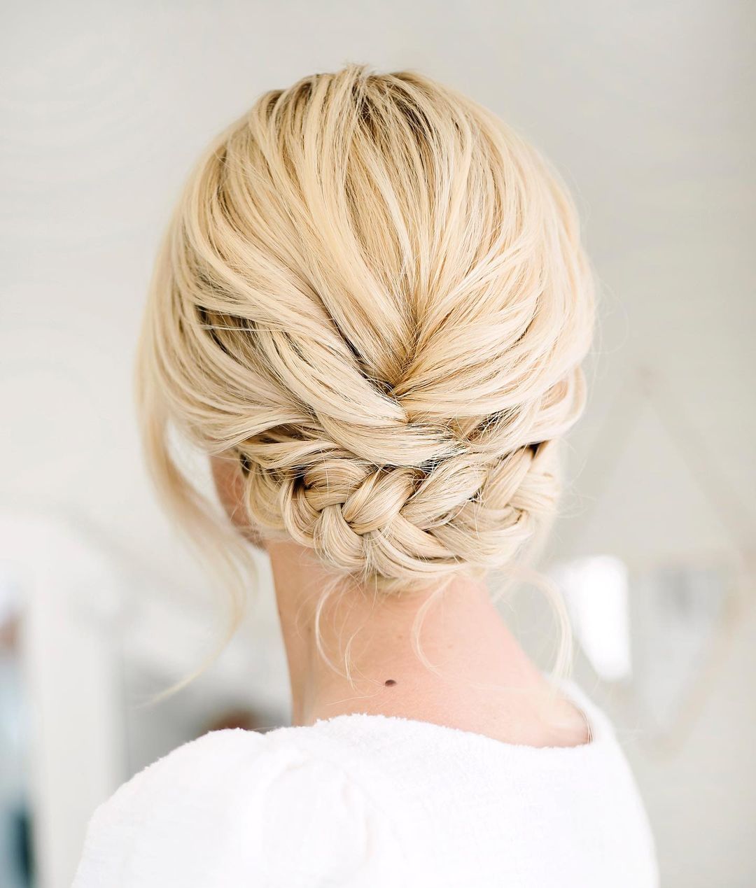 french braided updo