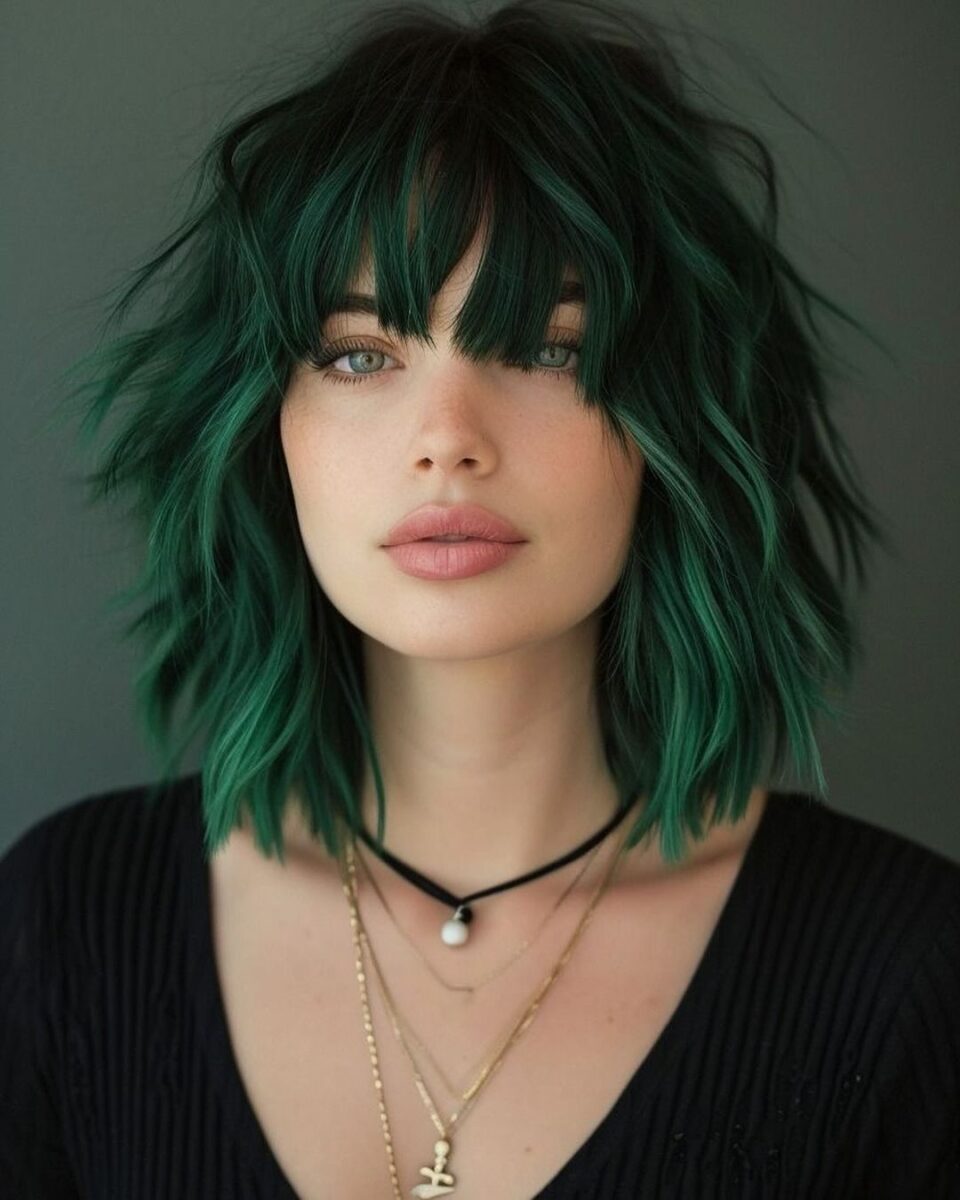 22 Shaggy Lob With Bangs For Round Faces Haircuts As One Of The Most