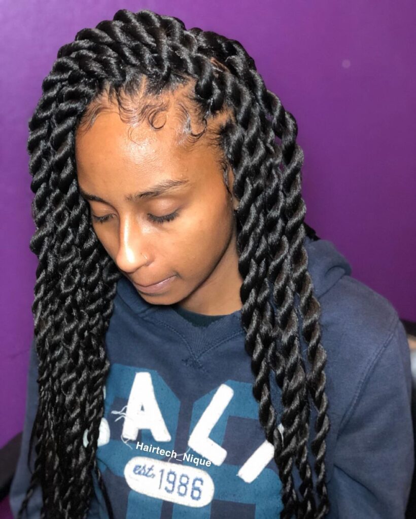 trenzas havana twist para pelo negro