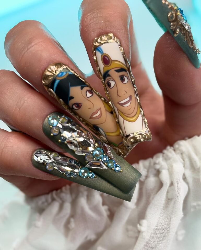 20 Charming Princess Nails To Give You The Modern Royalty Look