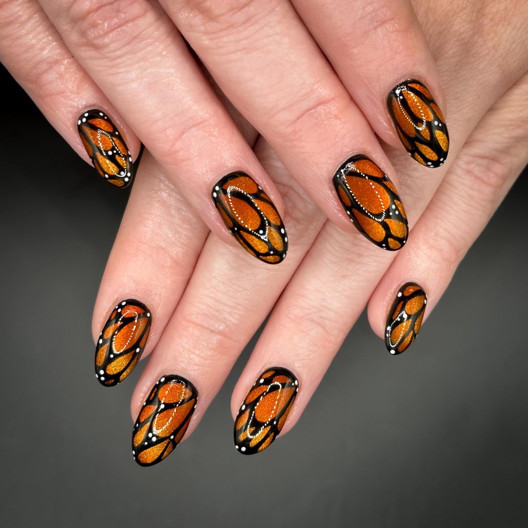 monarch butterfly wing nails