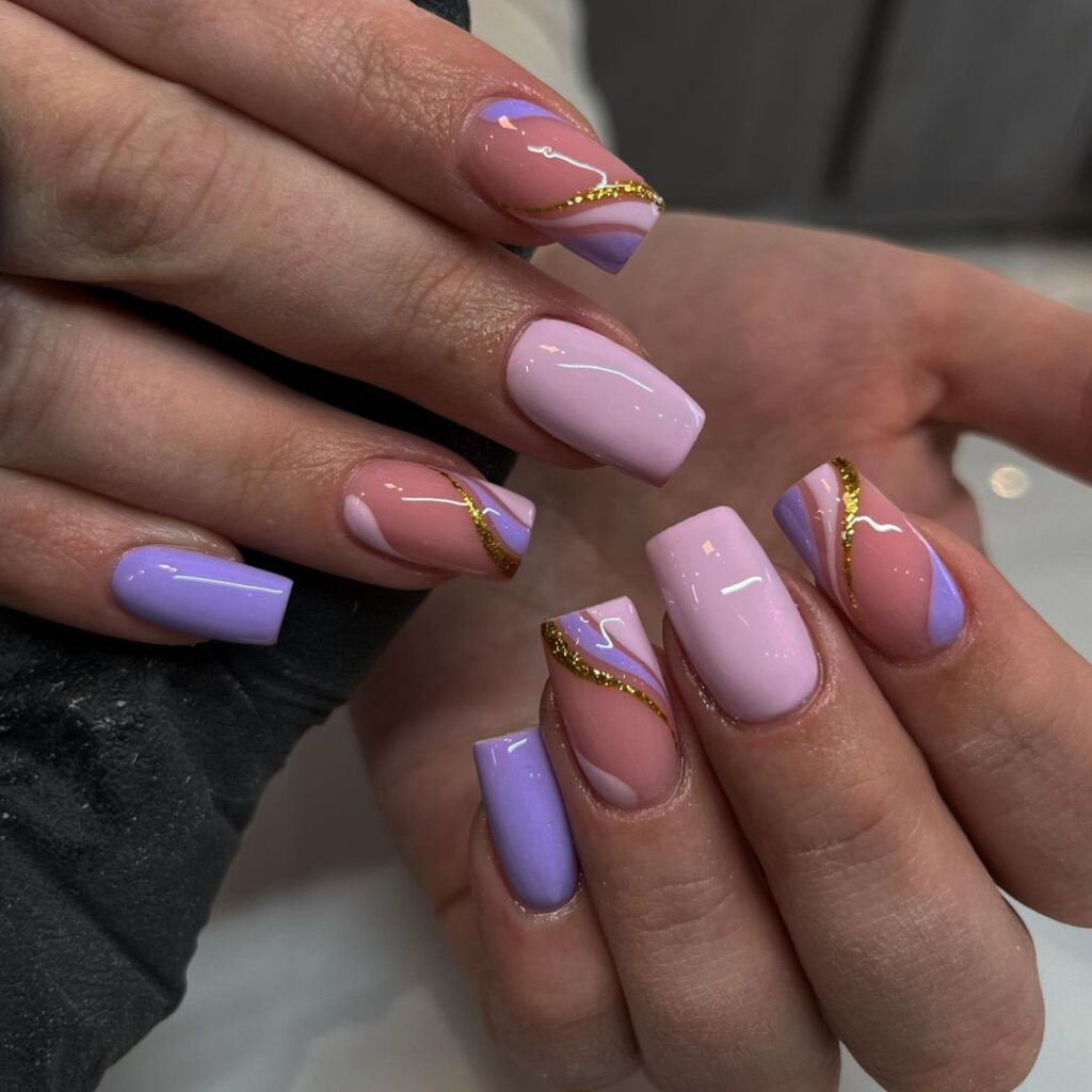 shades of purple june nails