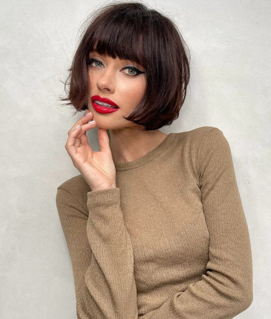 short french bob on fine hair