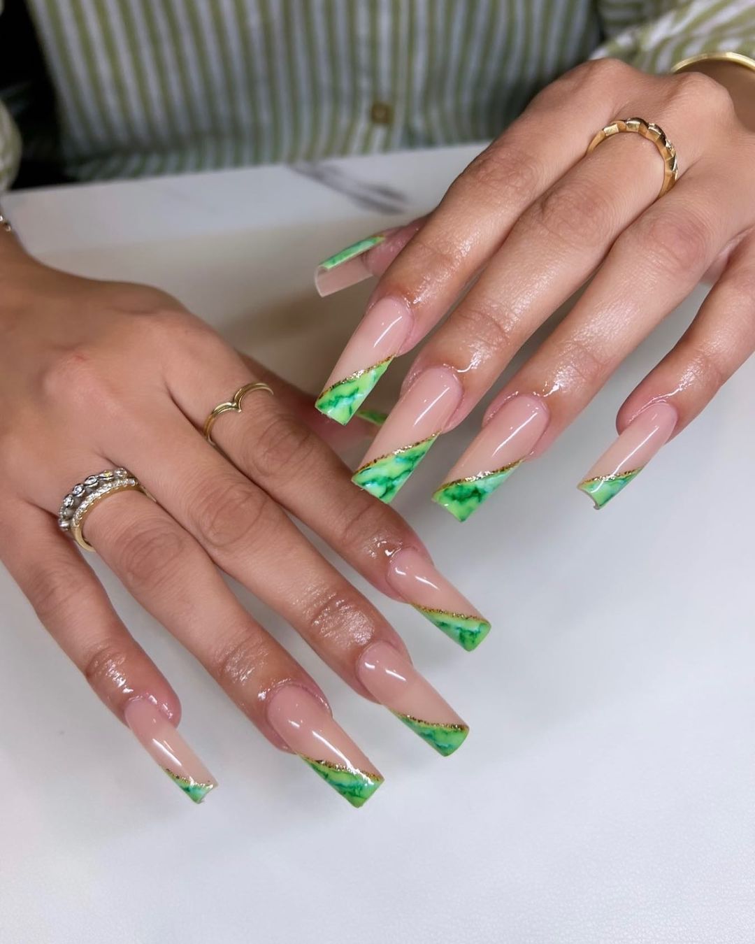 side-tip jade nails design