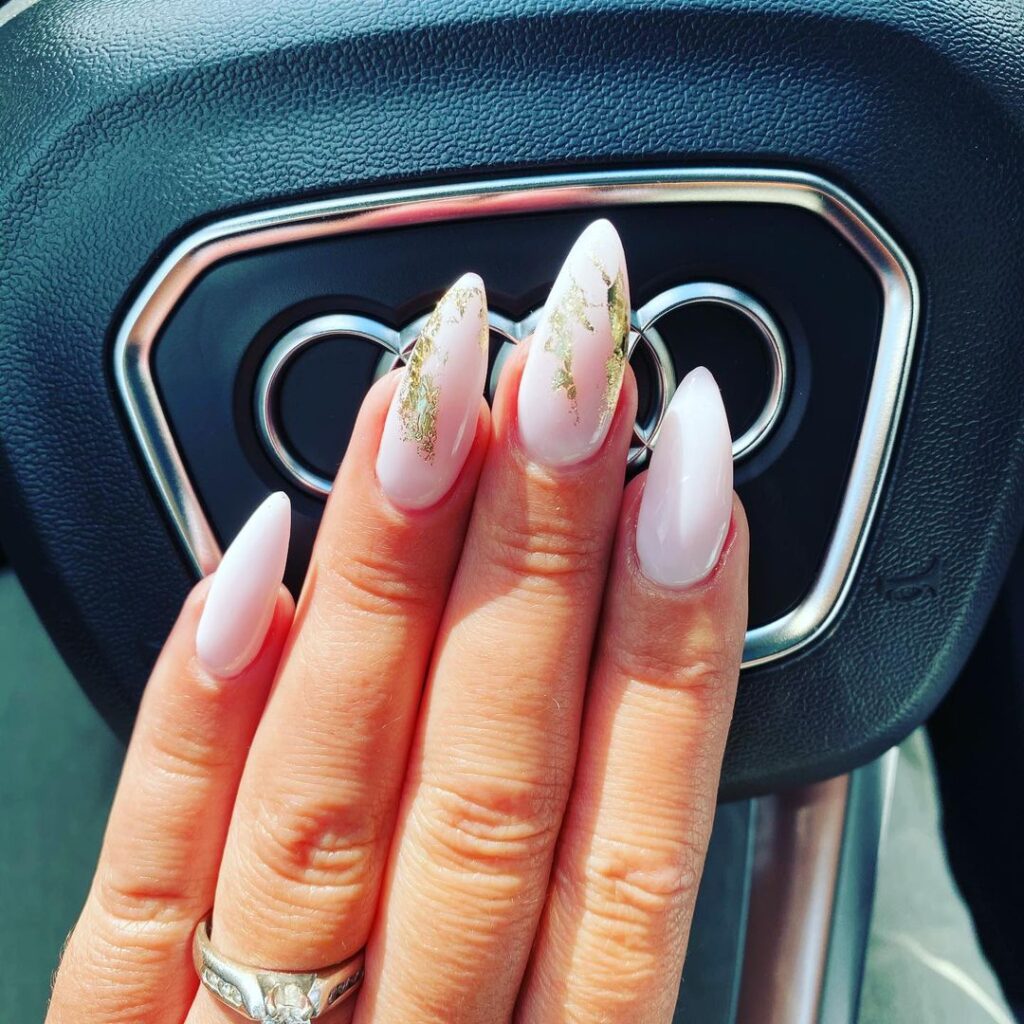 simple wedding summer nails