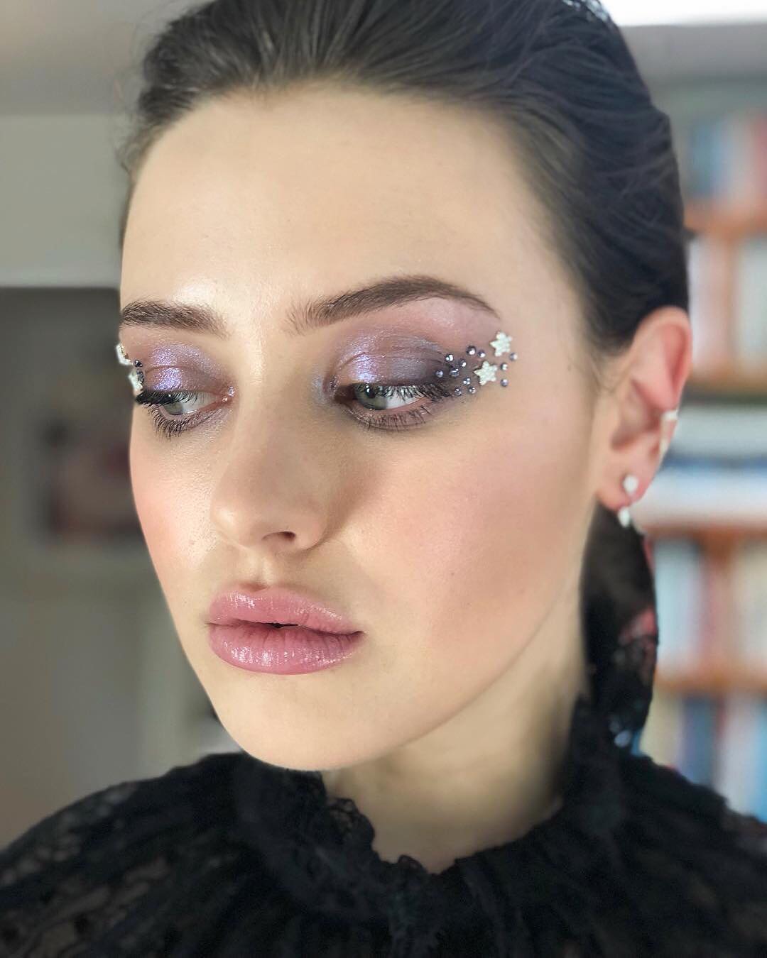 star gem eye makeup