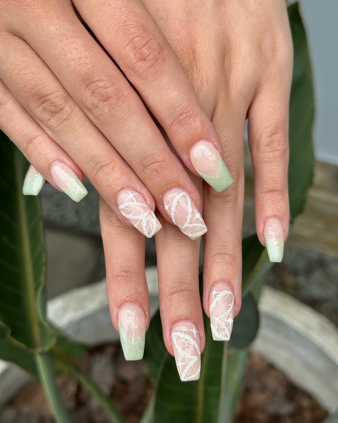 tinkerbell inspired nails