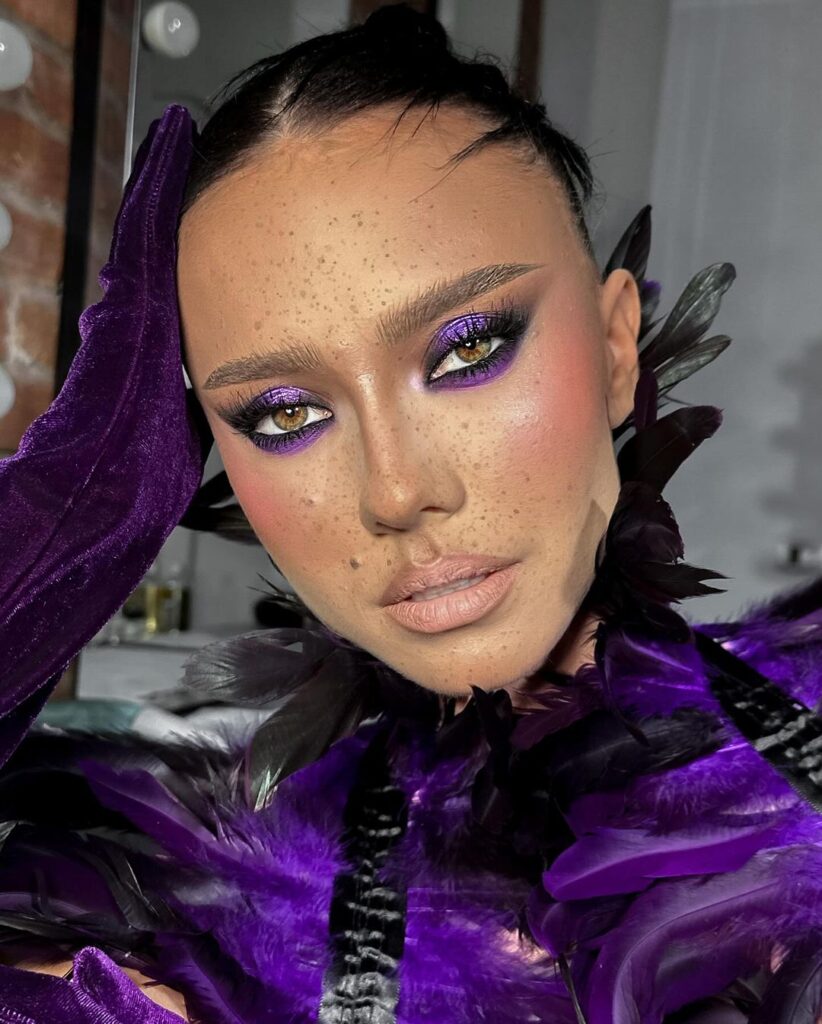 vicious purple makeup