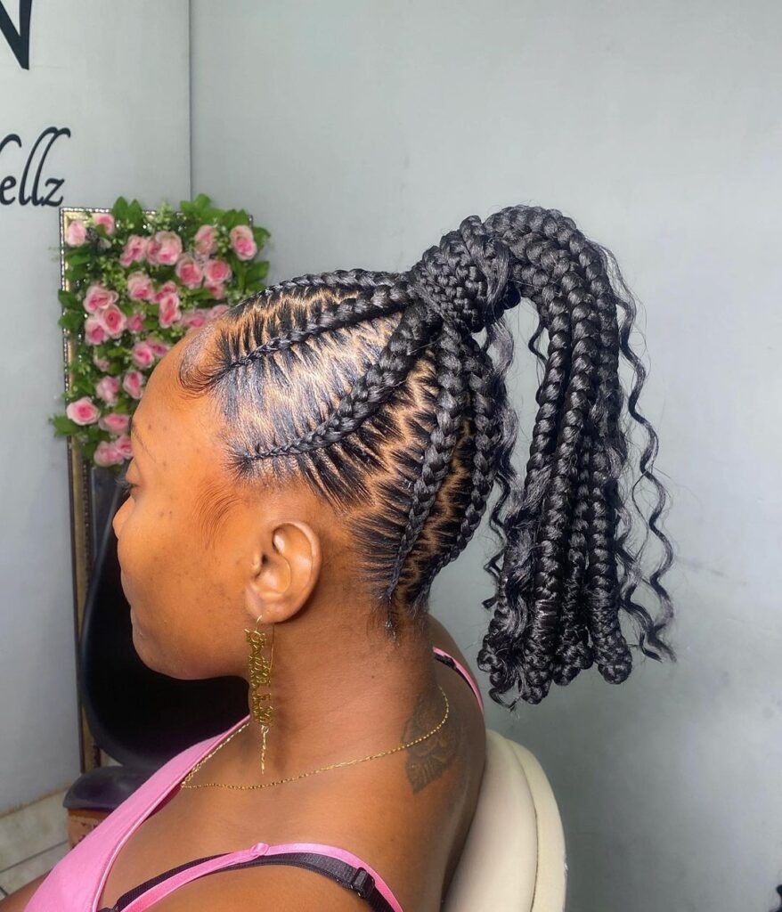 coiffure zig zag