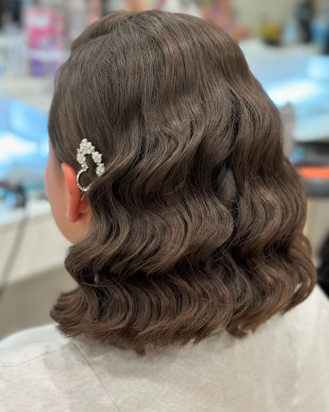 ondas de hollywood bob para casamento