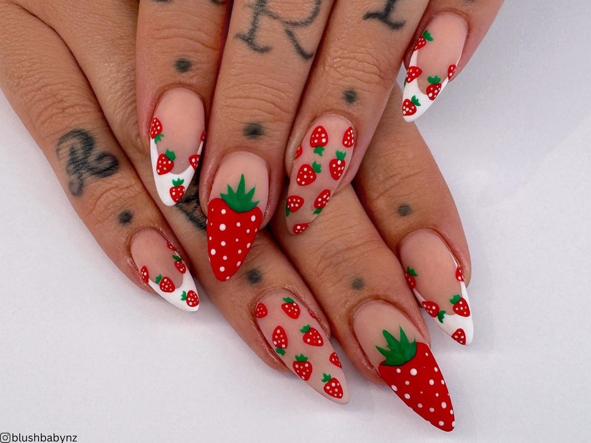 23 Cute Strawberry Nails For A Juicy Summer Mani