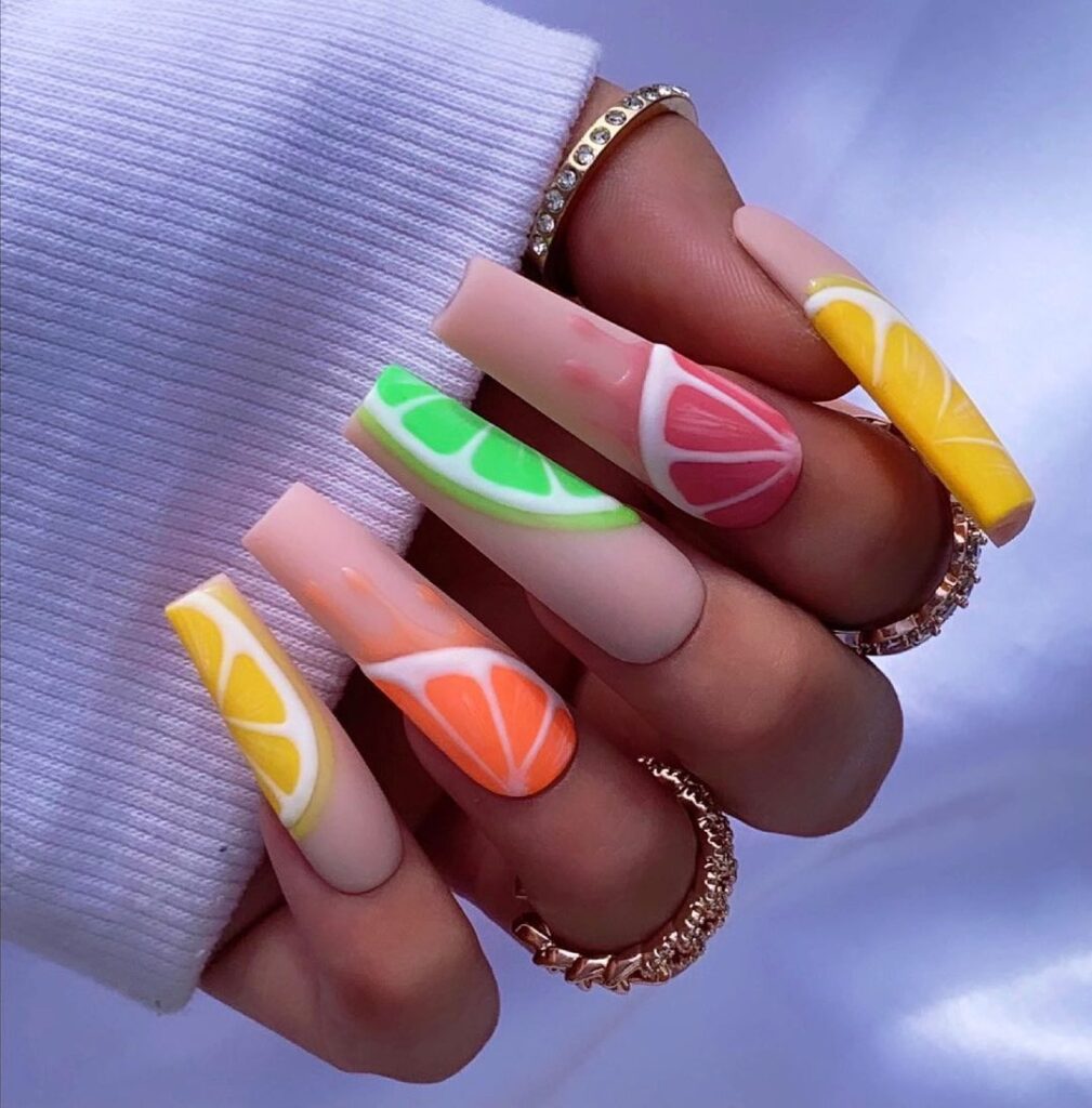 citrus nails