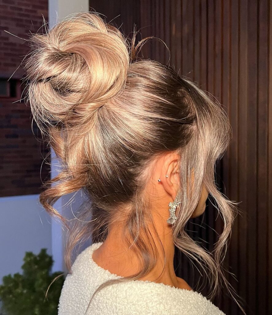 chignon désordonné