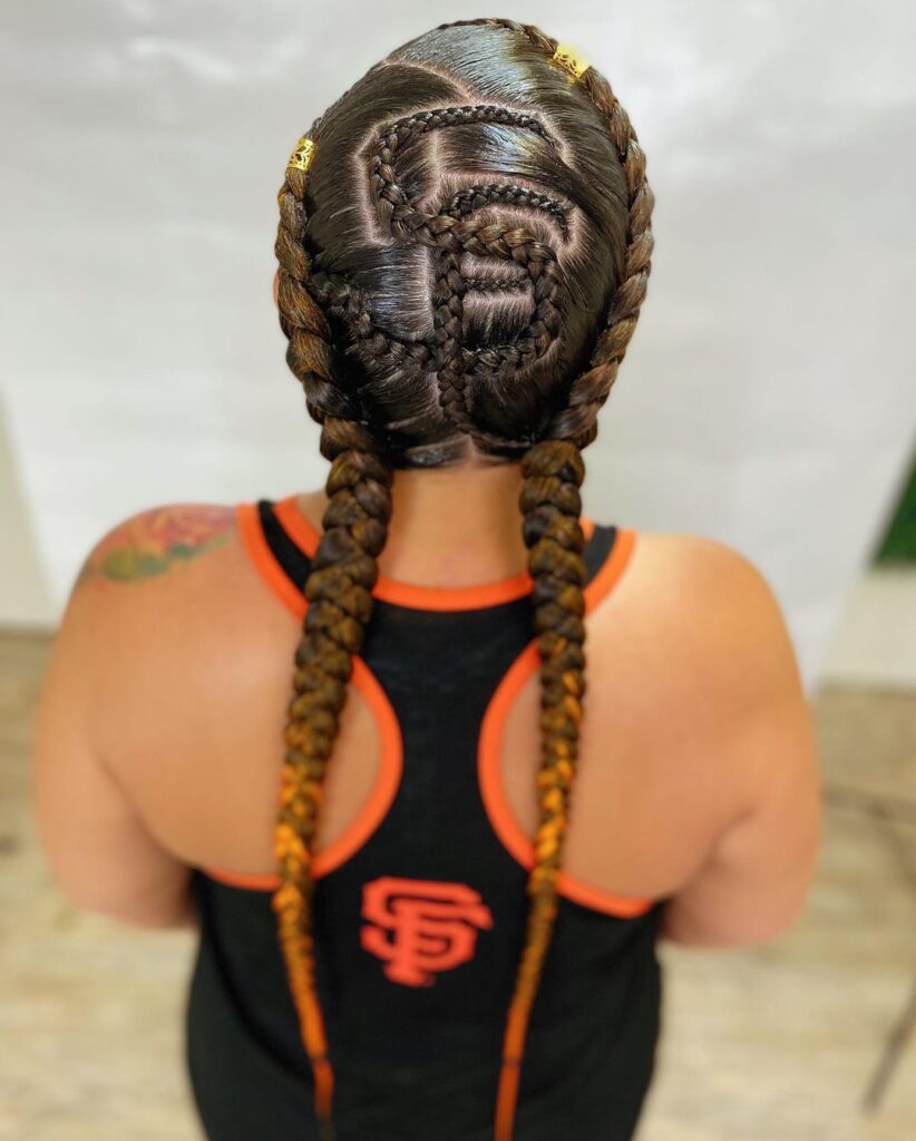 tresses de serpent pour le match de baseball