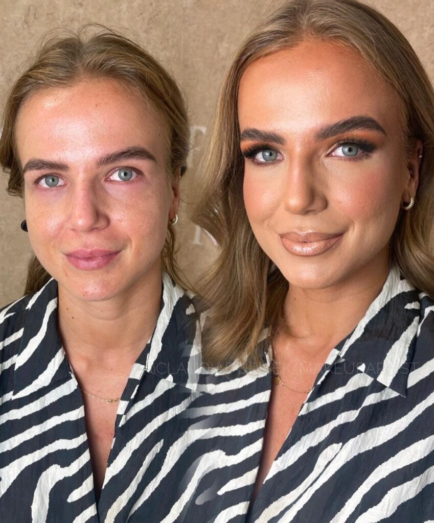 sunkissed makeup transformation