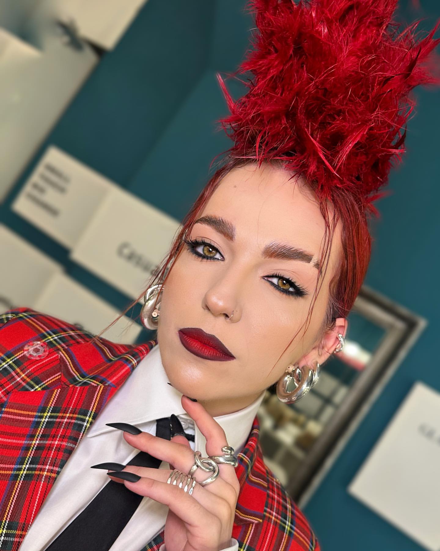 toned down punk makeup