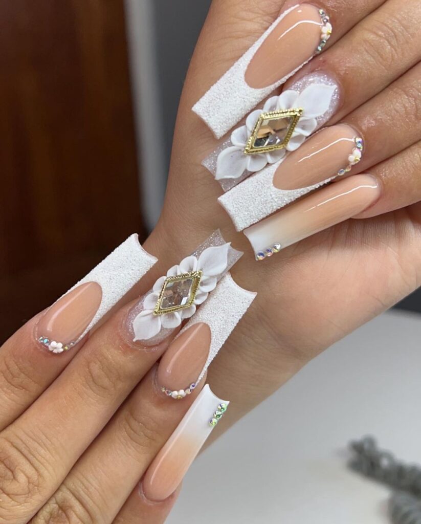 august bridal nails