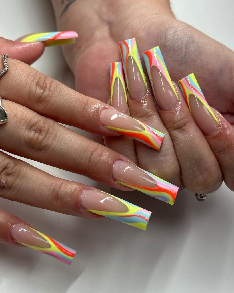 algodón de azúcar francés agosto manicura