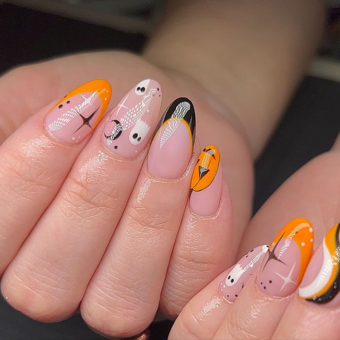 halloween nail art