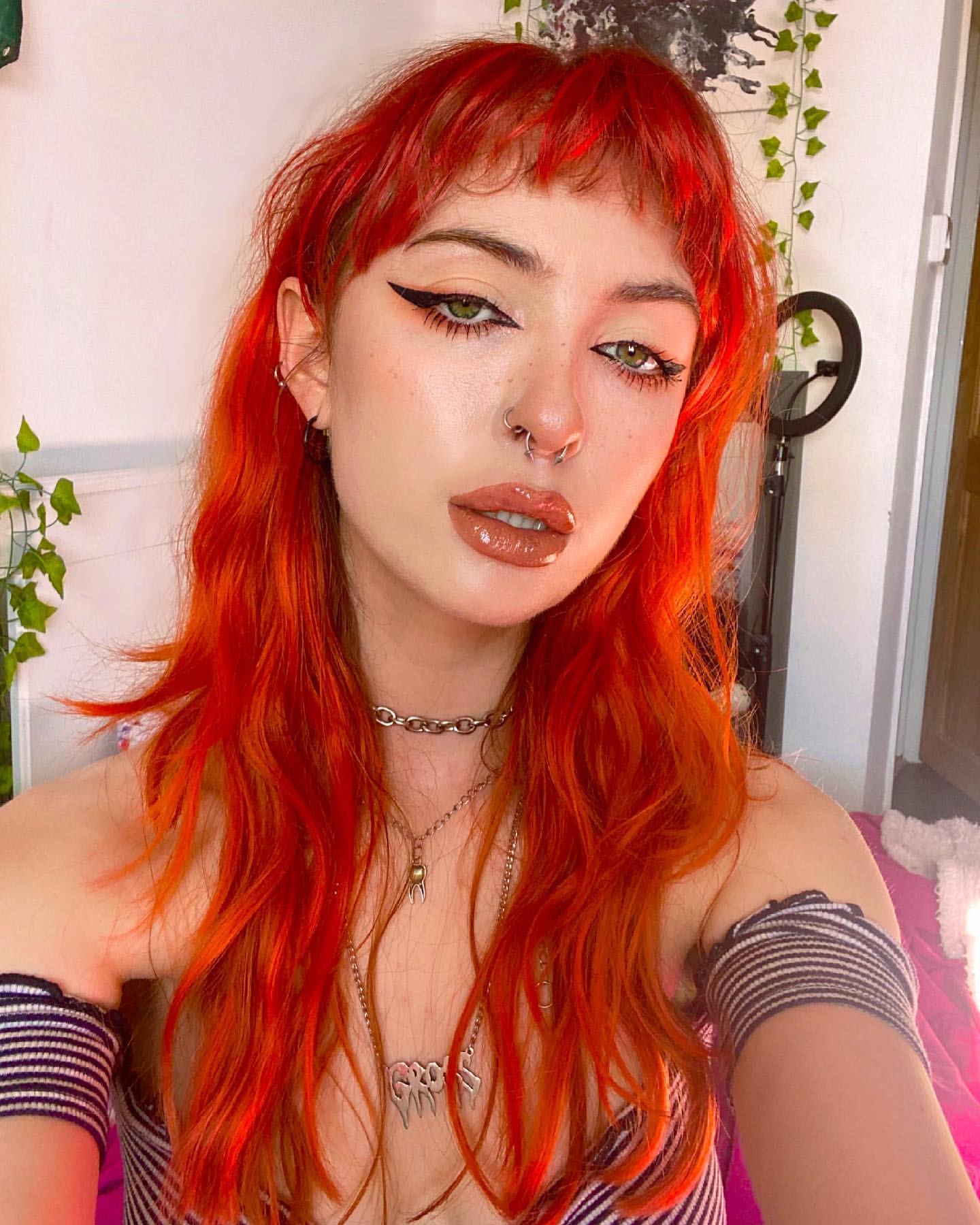 cherry red hair