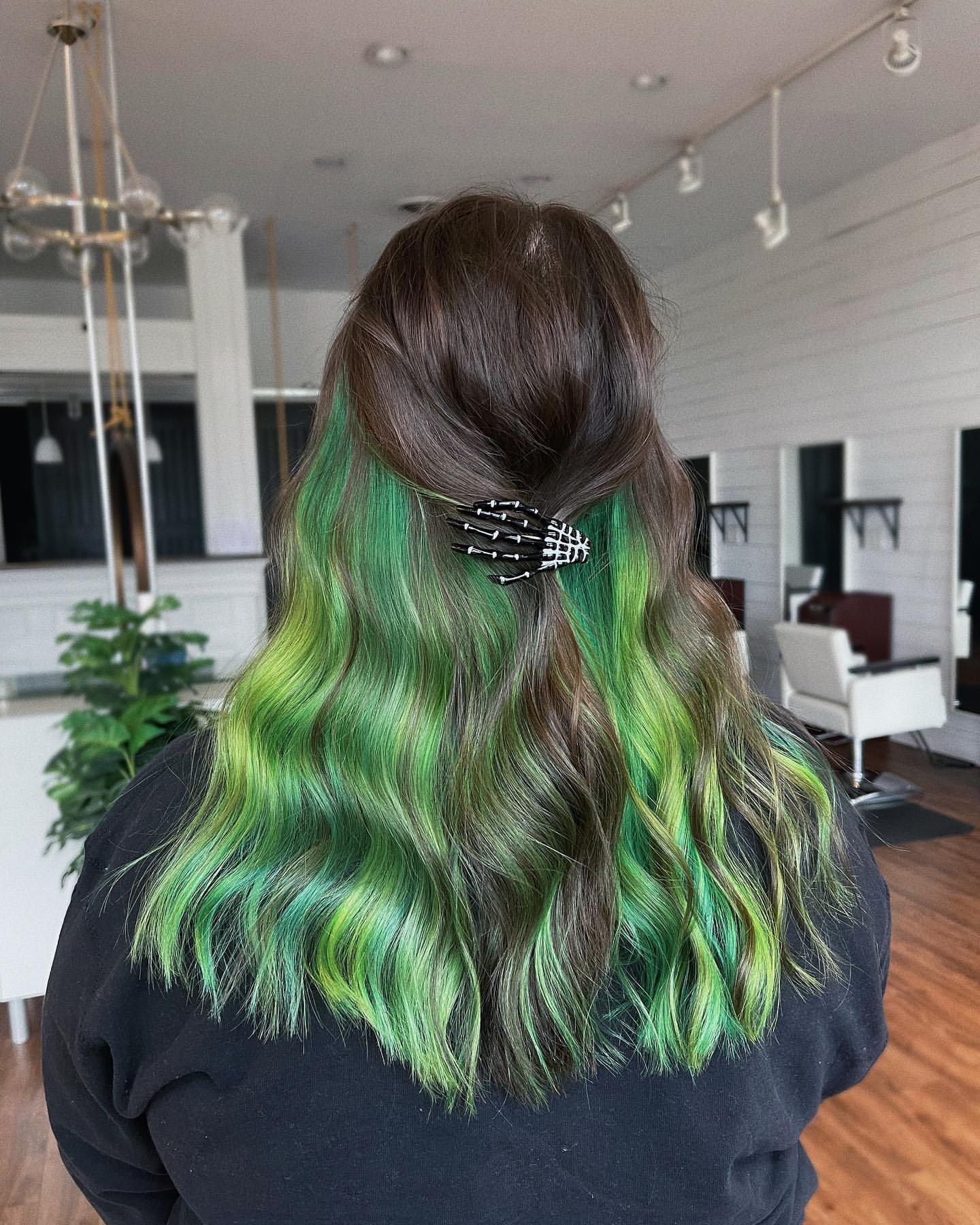 balayage verde