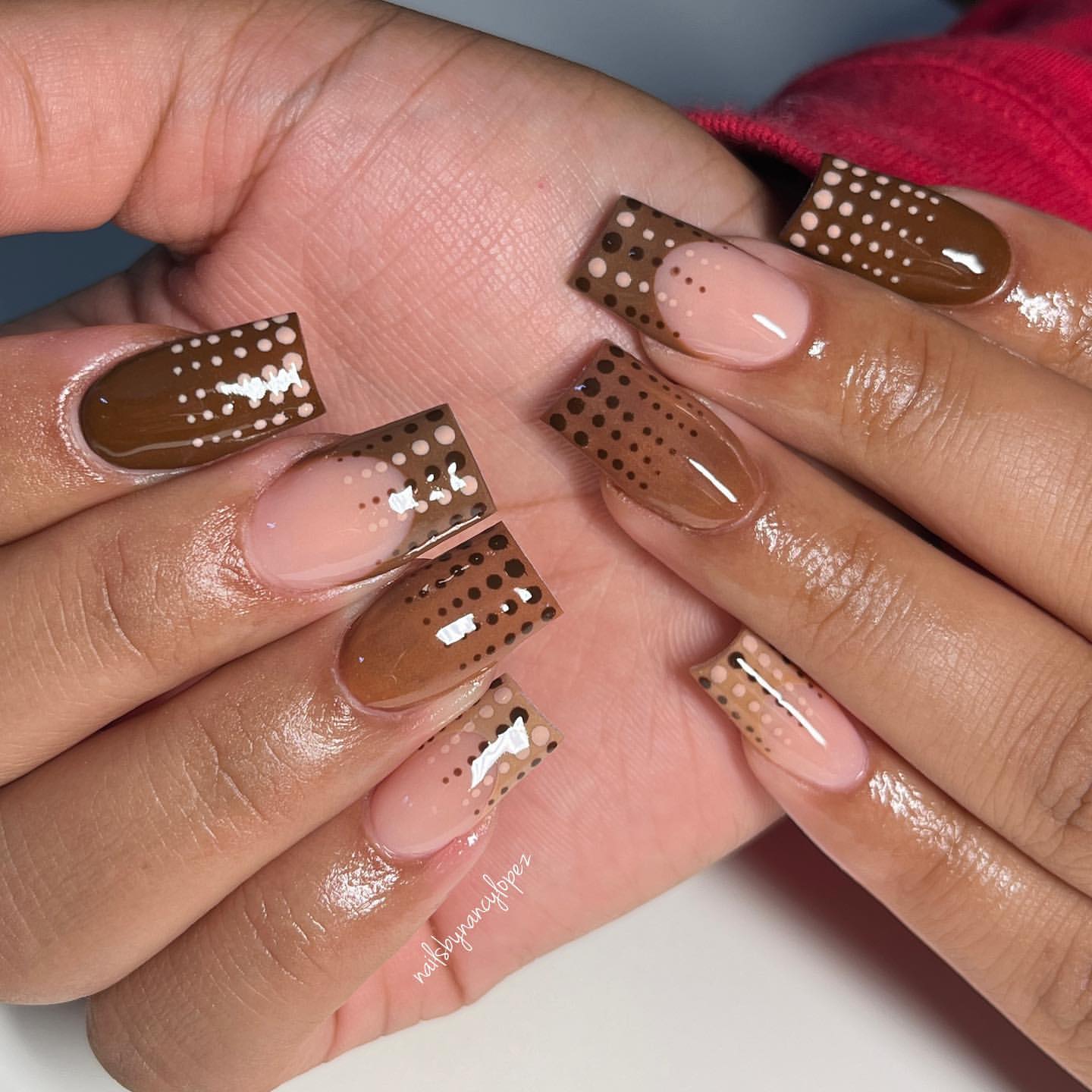 shades of brown manicure