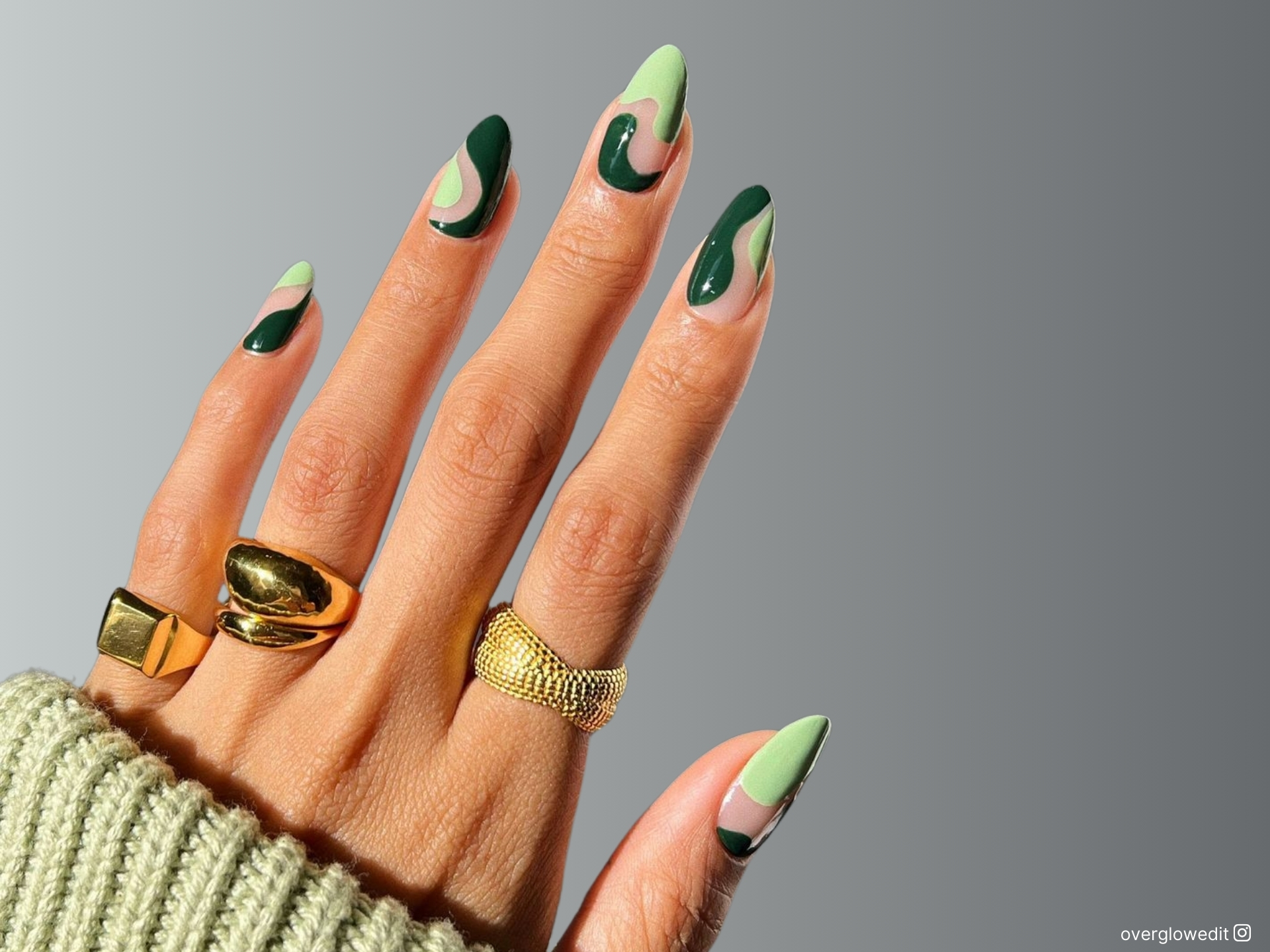 22 designs de unhas verdes apelativas que devem estar no seu radar