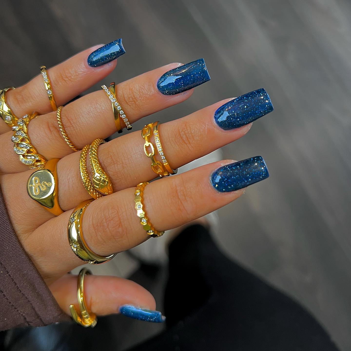 glitter blu scuro