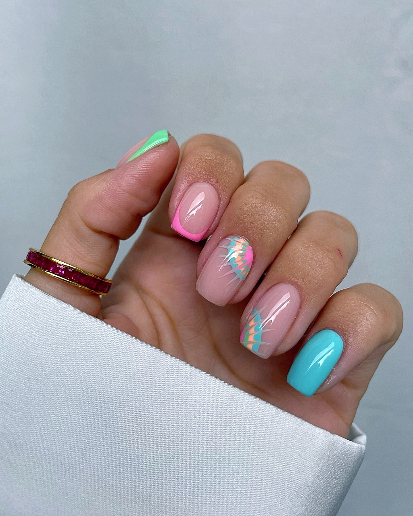 nail art de fim de verão