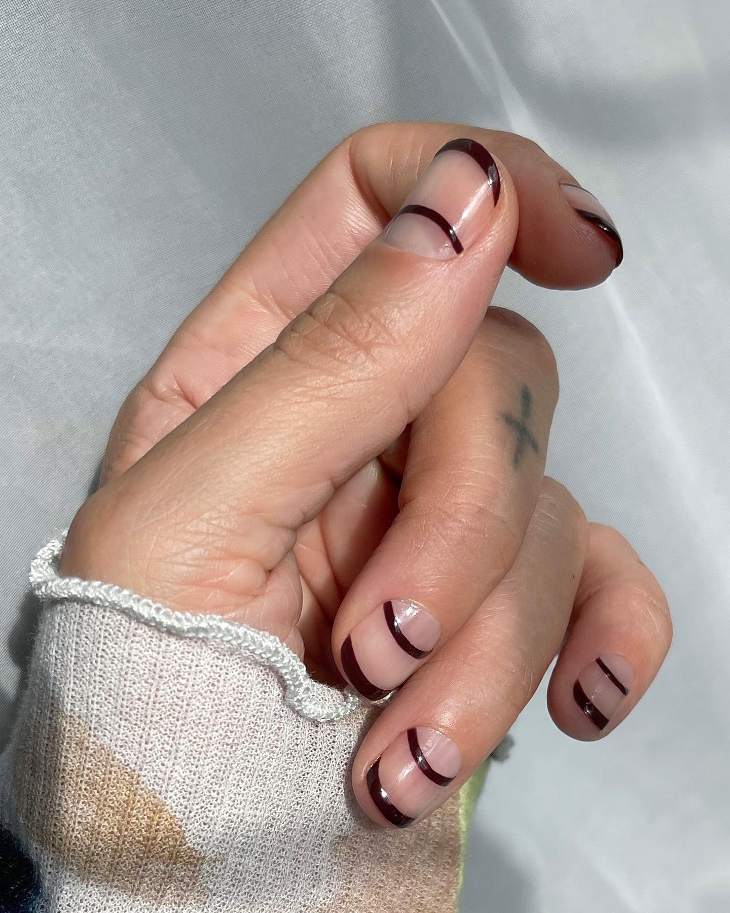 mani minimalista de outono