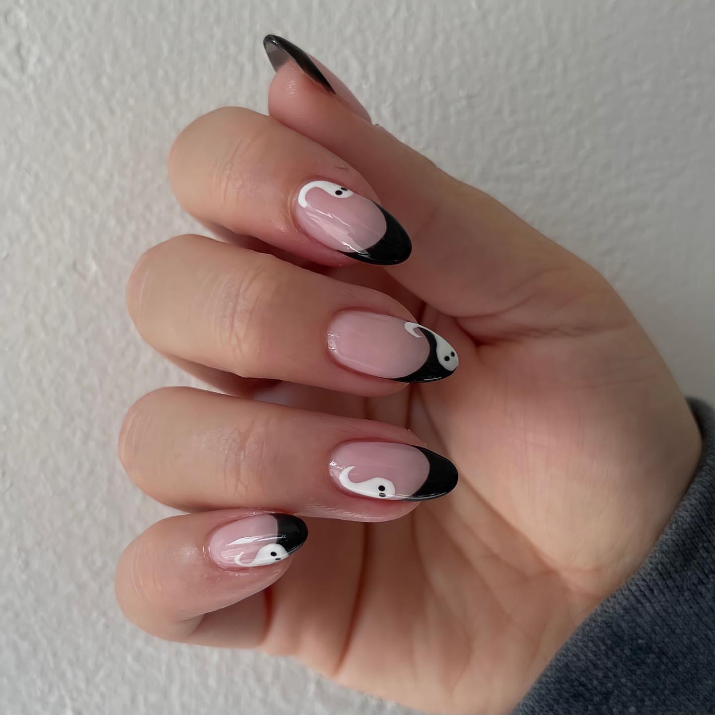 halloween french tips