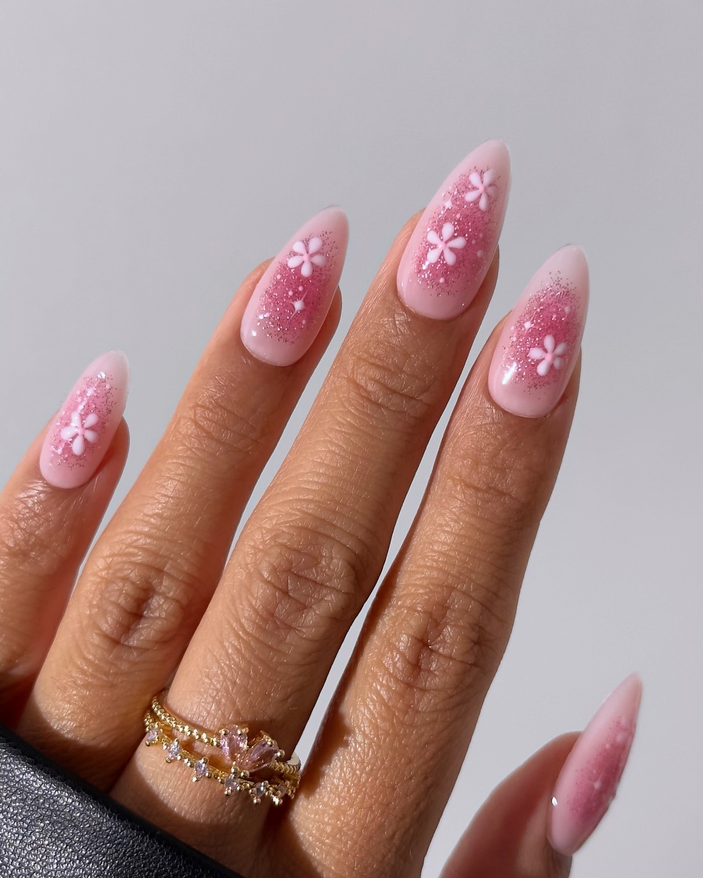 floral aura nails