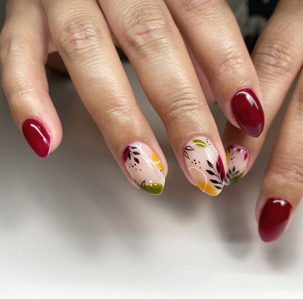 unhas abstractas de setembro