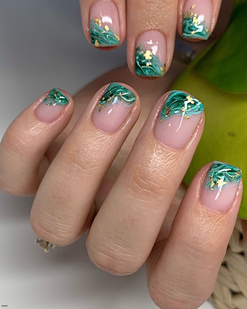 marble september nails