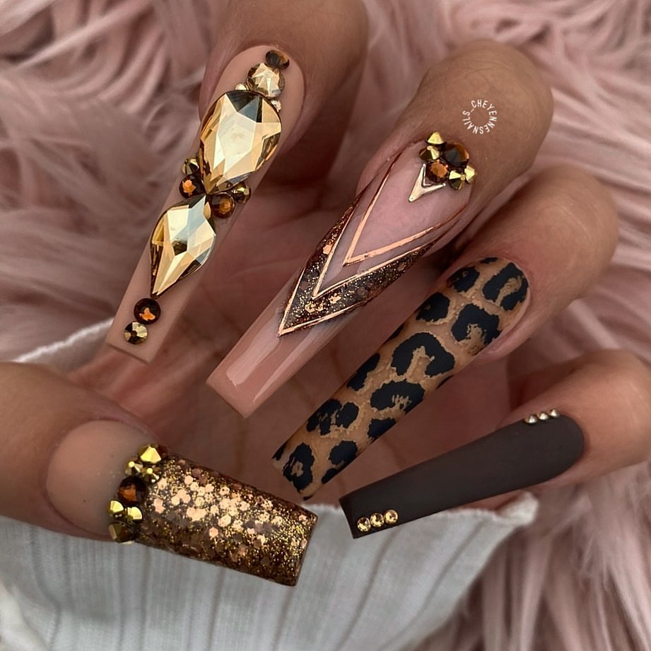 xl baddie september nails