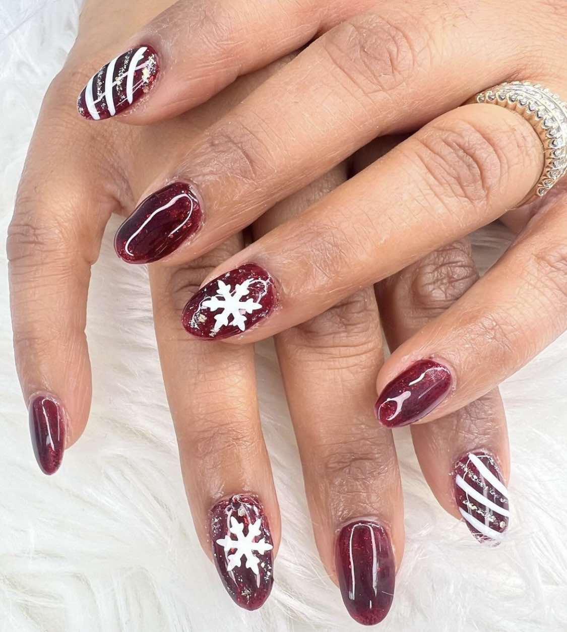 Winter Wine Nails