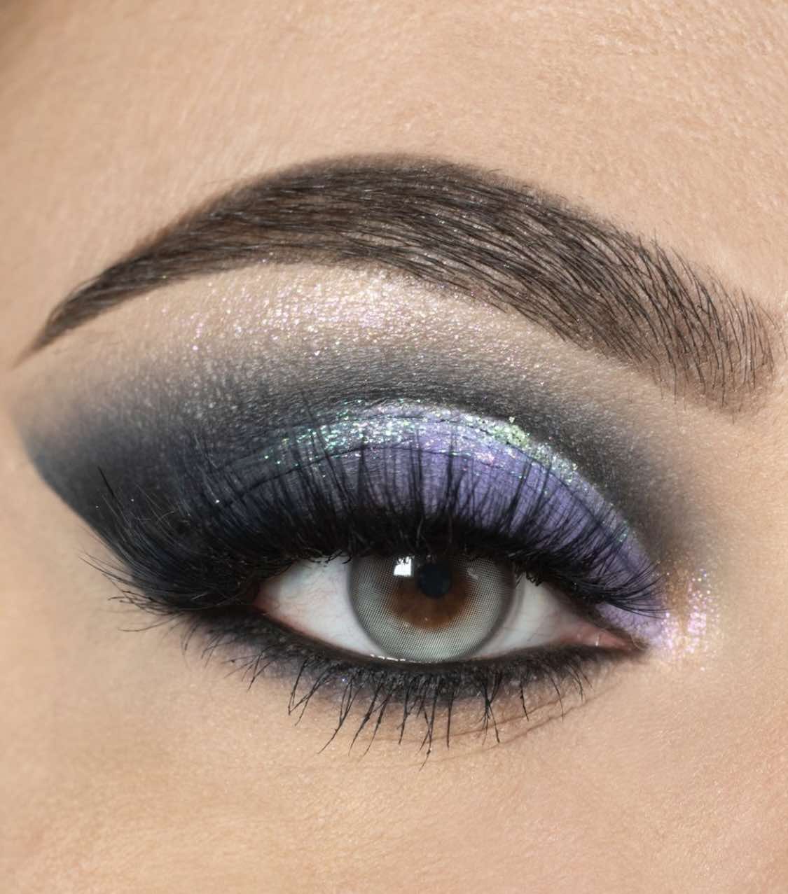 Smokey Glam para olhos azuis