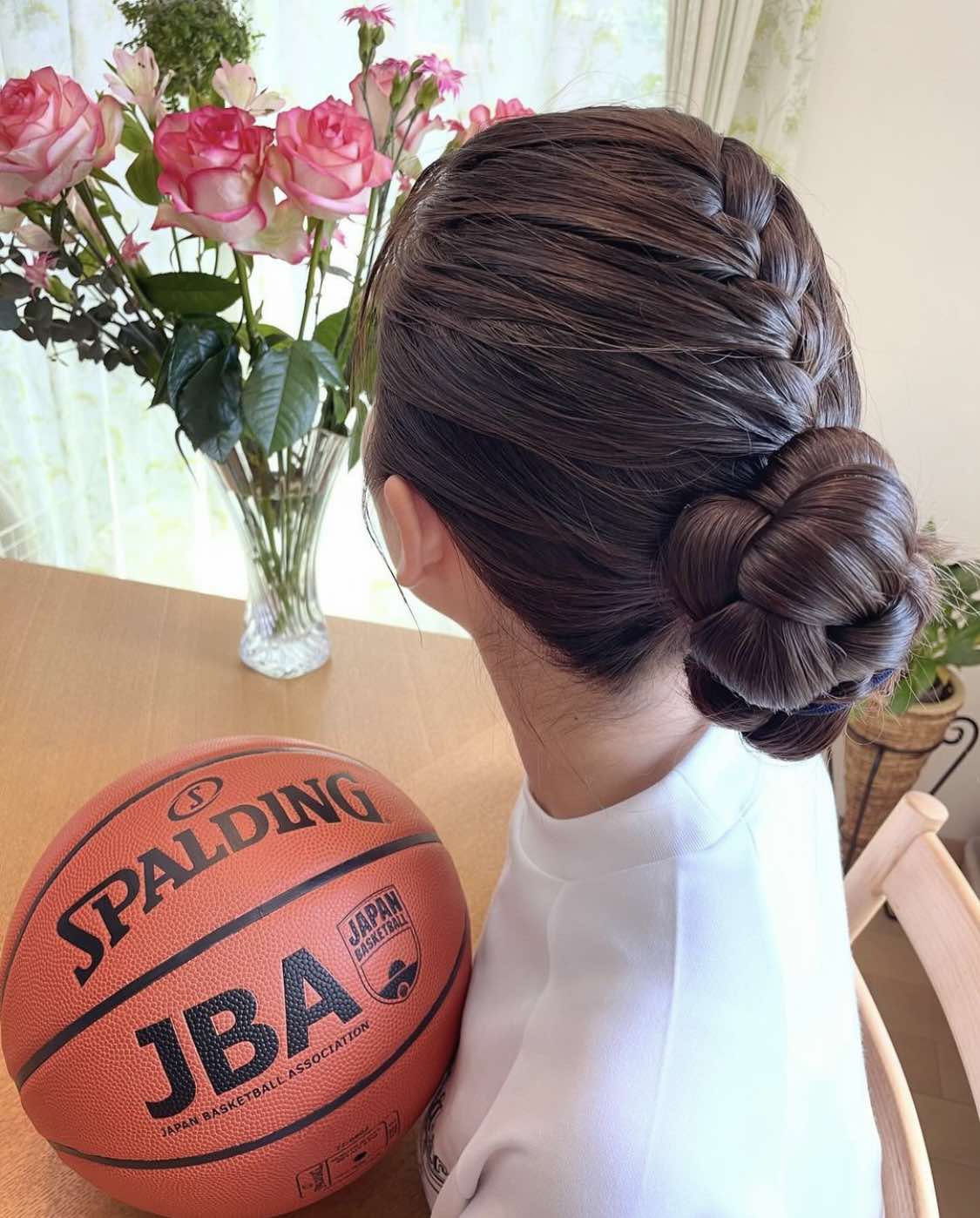 Braided Bun Game Day Hair