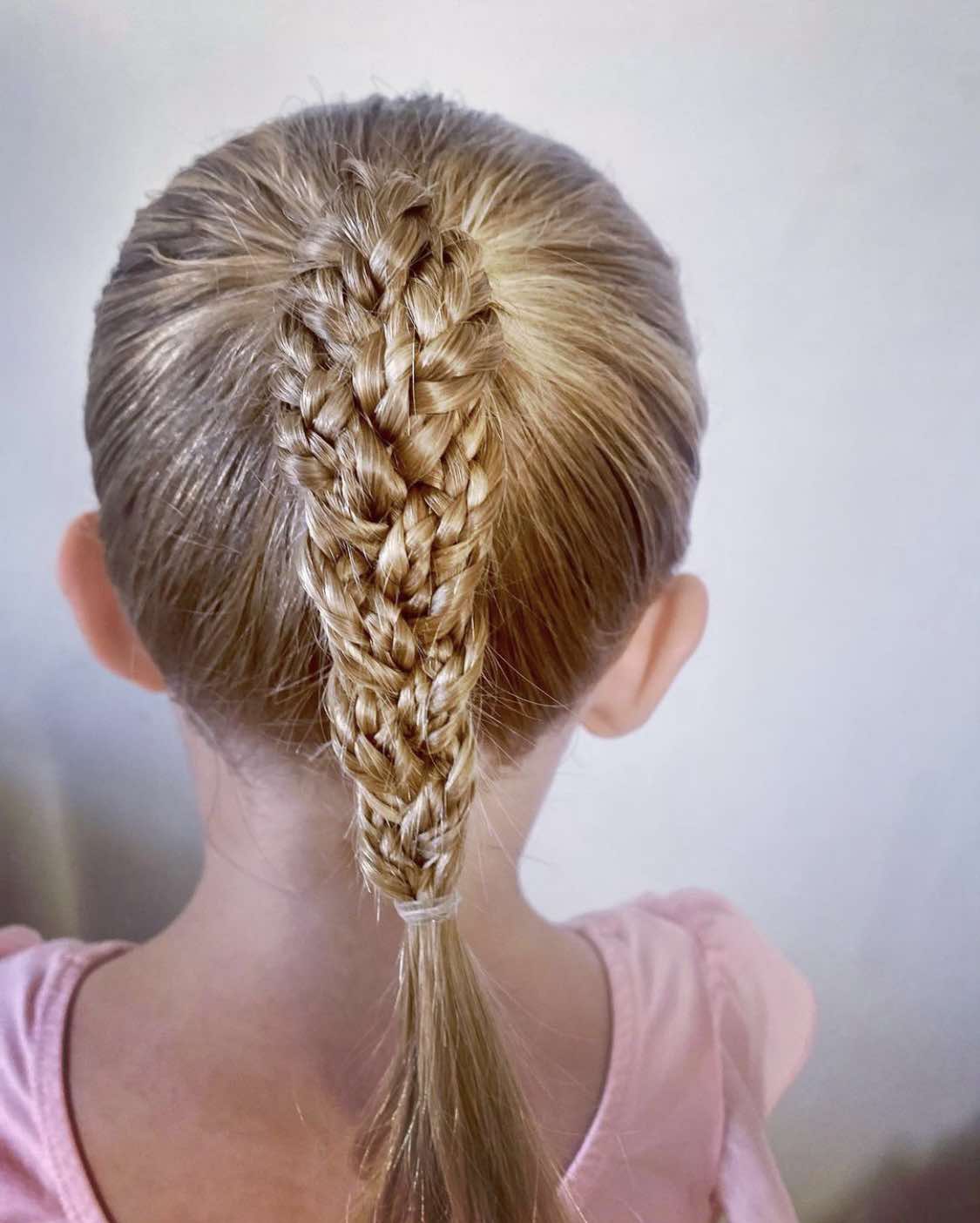 Ponytail With Multiple Braids Game Day Hair