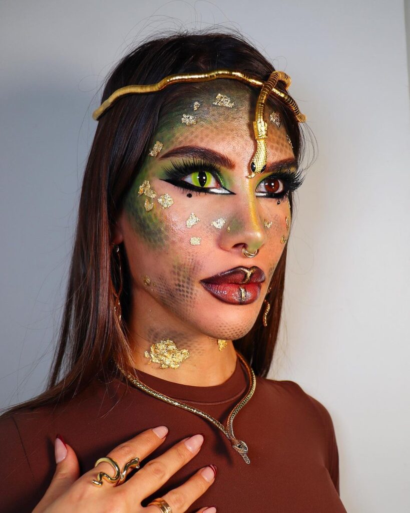 Ancient Medusa Makeup Look